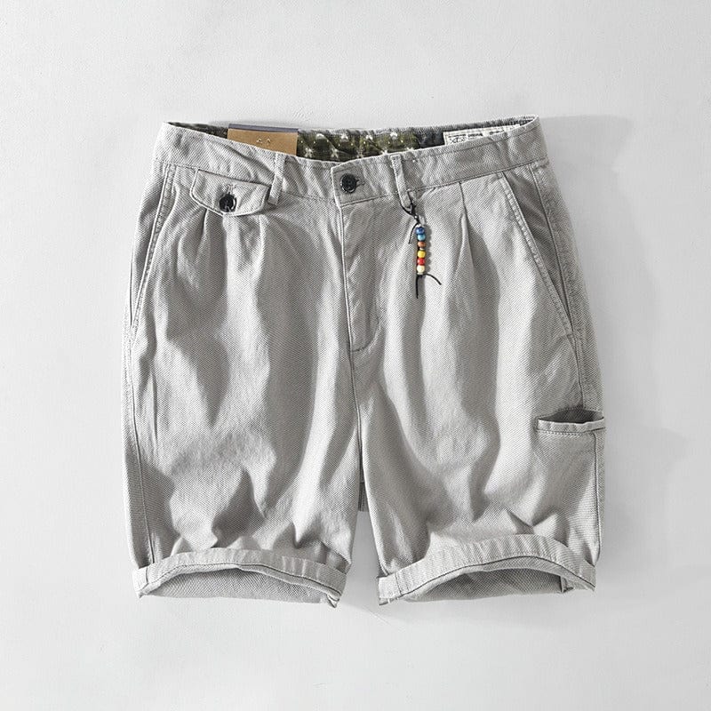 Men's Chino Shorts with Button Closure-5