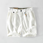 Men's Chino Shorts with Button Closure-3