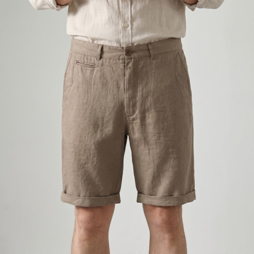 Men's Chino Shorts with Rolled Cuffs-8