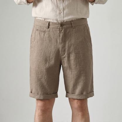 Men's Chino Shorts with Rolled Cuffs-8