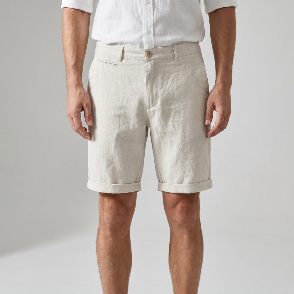 Men's Chino Shorts with Rolled Cuffs-6