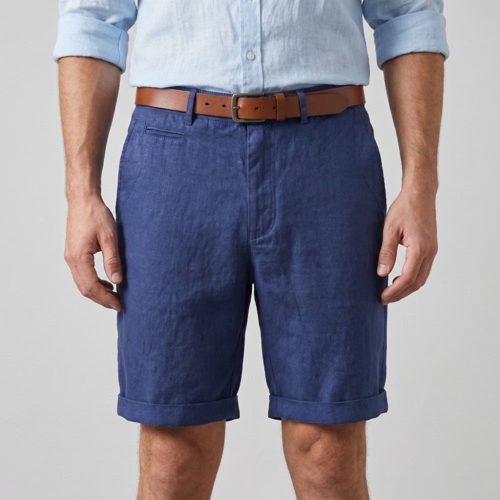 Men's Chino Shorts with Rolled Cuffs-7