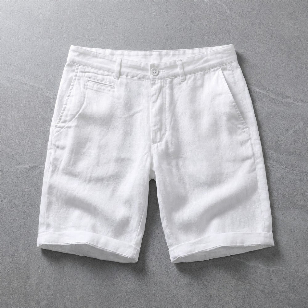 Men's Chino Shorts with Rolled Cuffs-5