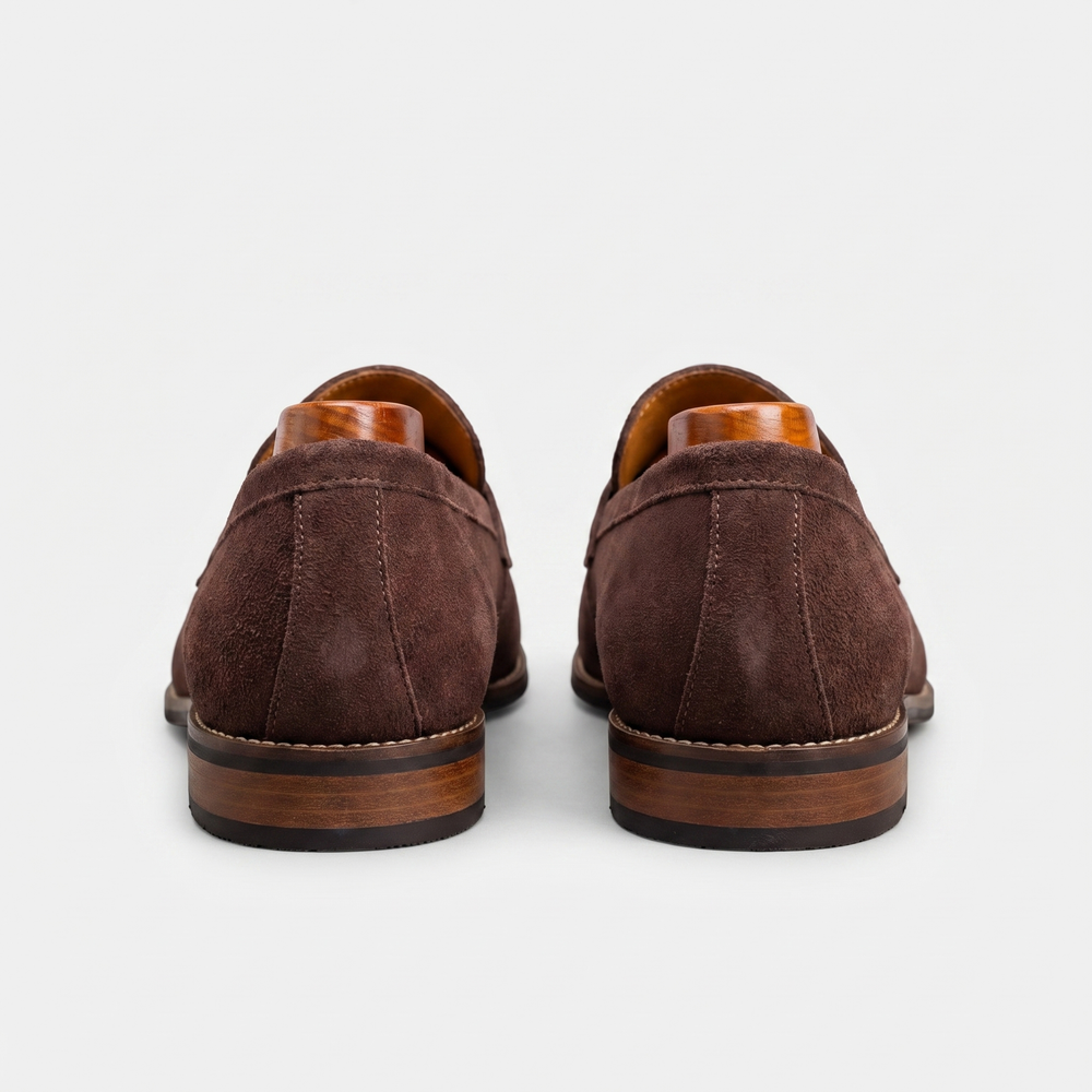 Men’s Classic Suede Penny Loafers-7