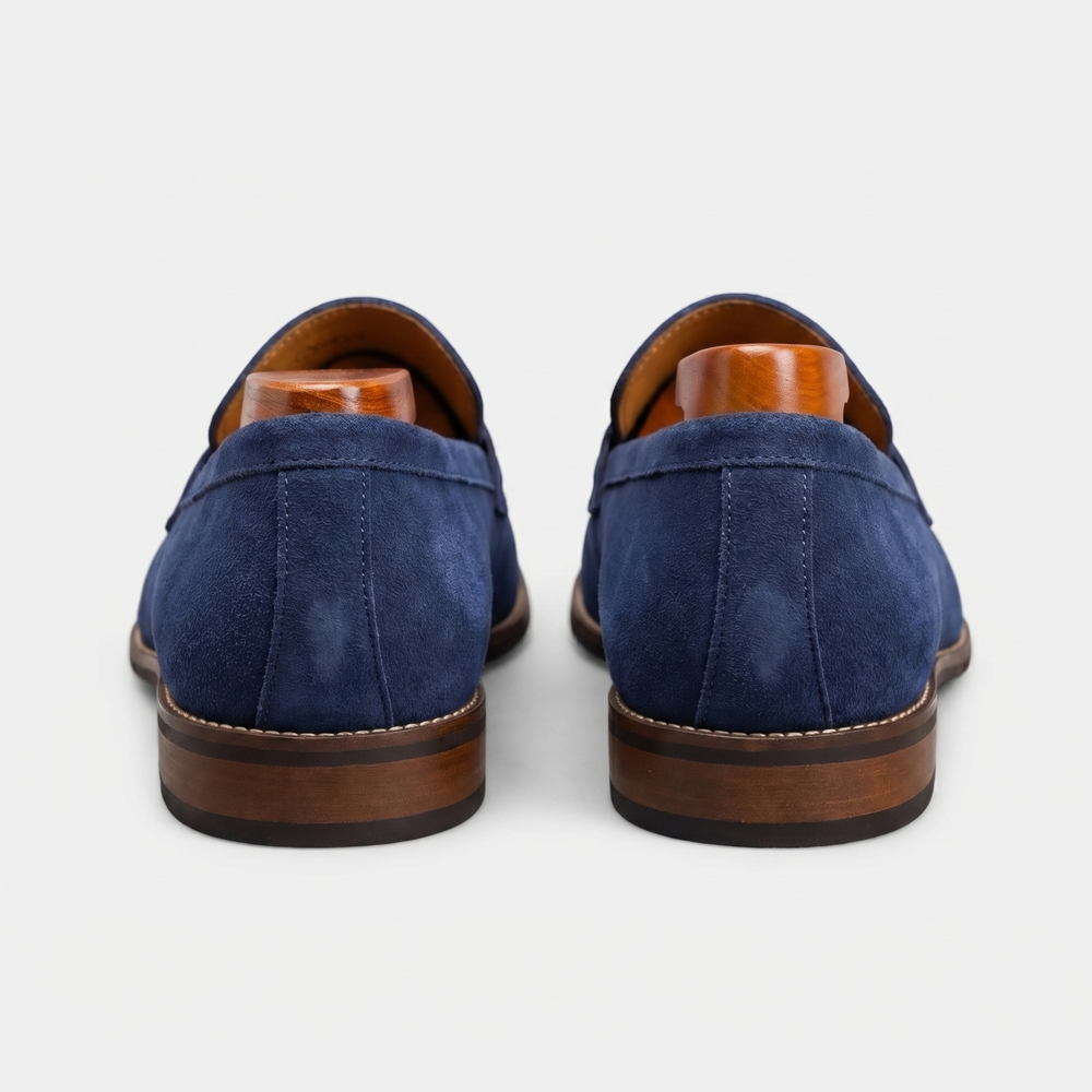 Men’s Classic Suede Penny Loafers-11