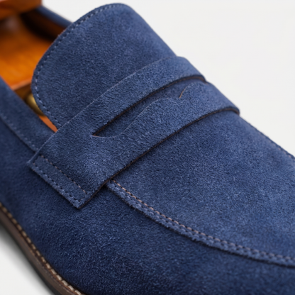 Men’s Classic Suede Penny Loafers-9