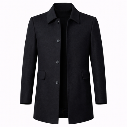 Men's Classic Wool Overcoat-2