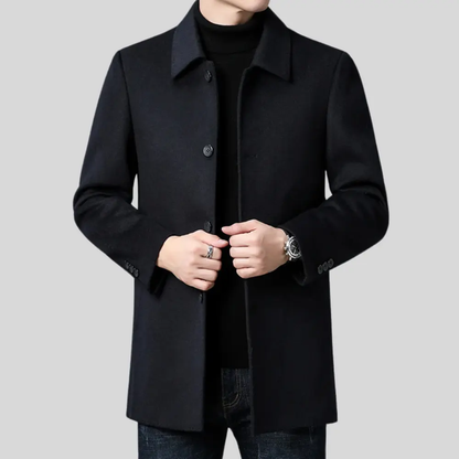 Men's Classic Wool Overcoat-4