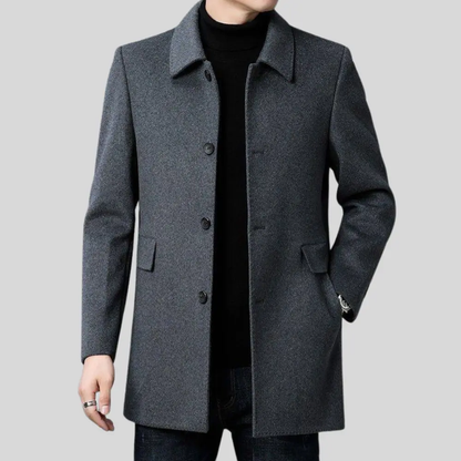 Men's Classic Wool Overcoat-8