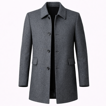 Men's Classic Wool Overcoat-6