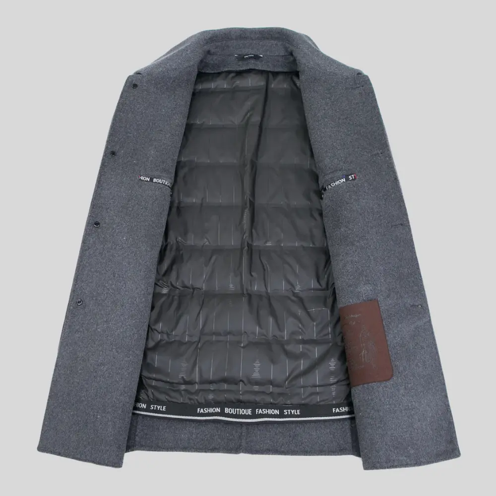 Men's Classic Wool Overcoat-9