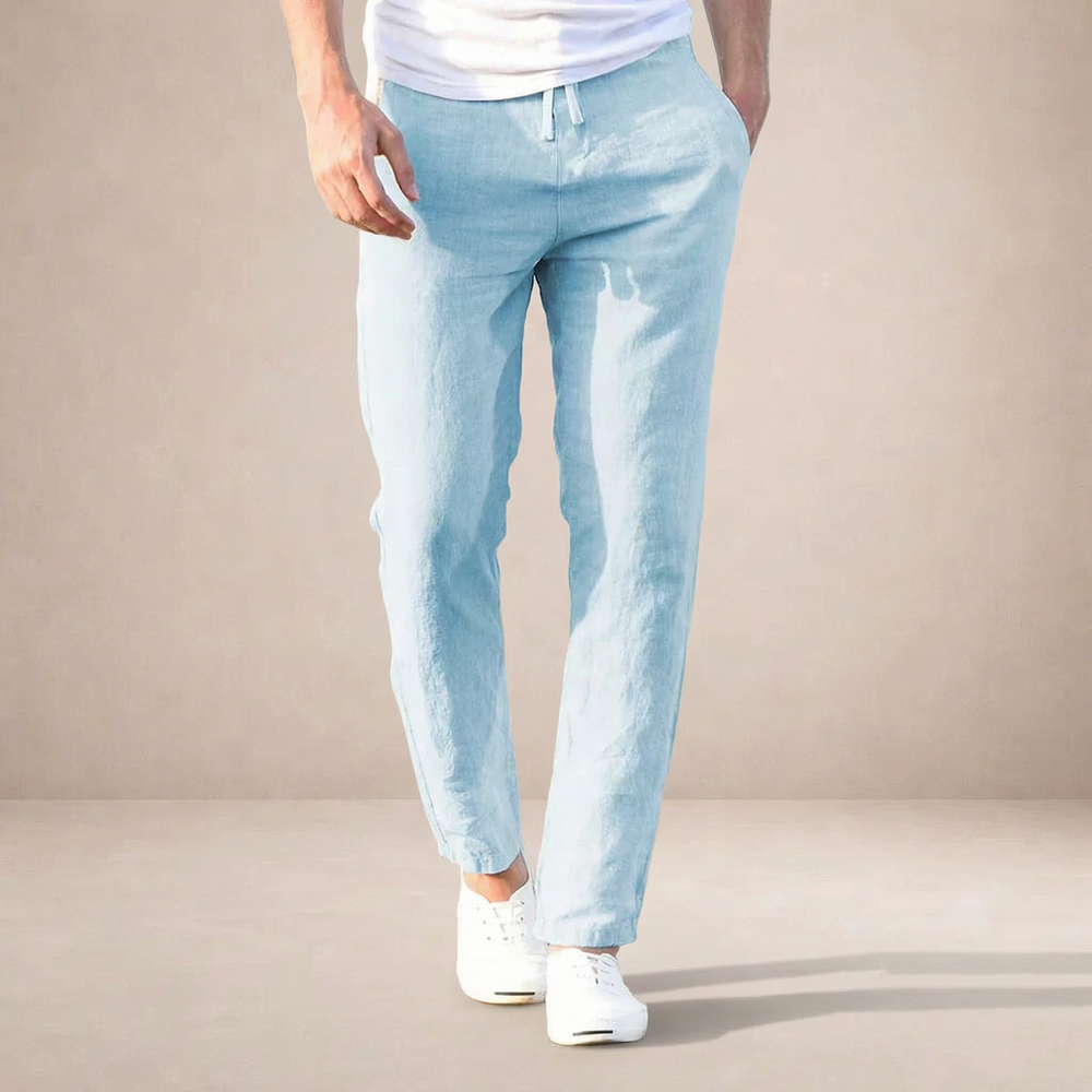 Men's Color-Block Straight-Leg Pants-6