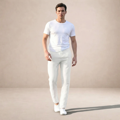 Men's Color-Block Straight-Leg Pants-5