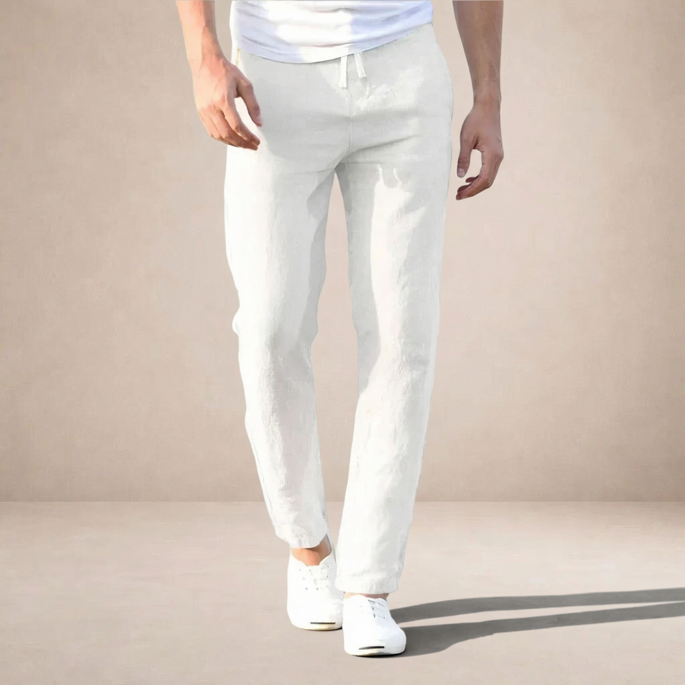 Men's Color-Block Straight-Leg Pants-4