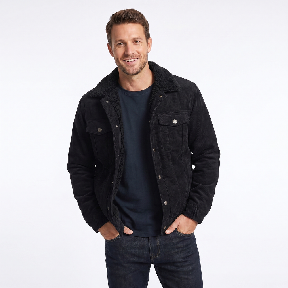 Men's Corduroy Trucker Jacket-2