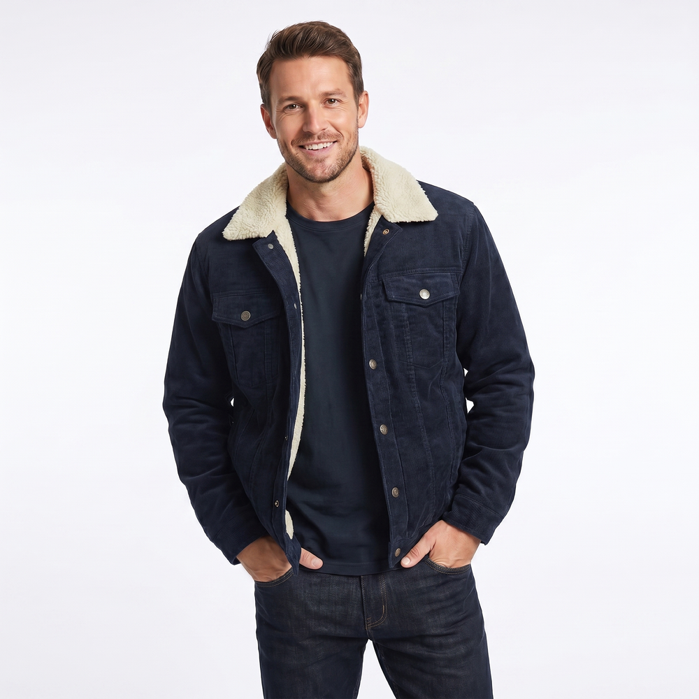 Men's Corduroy Trucker Jacket-1
