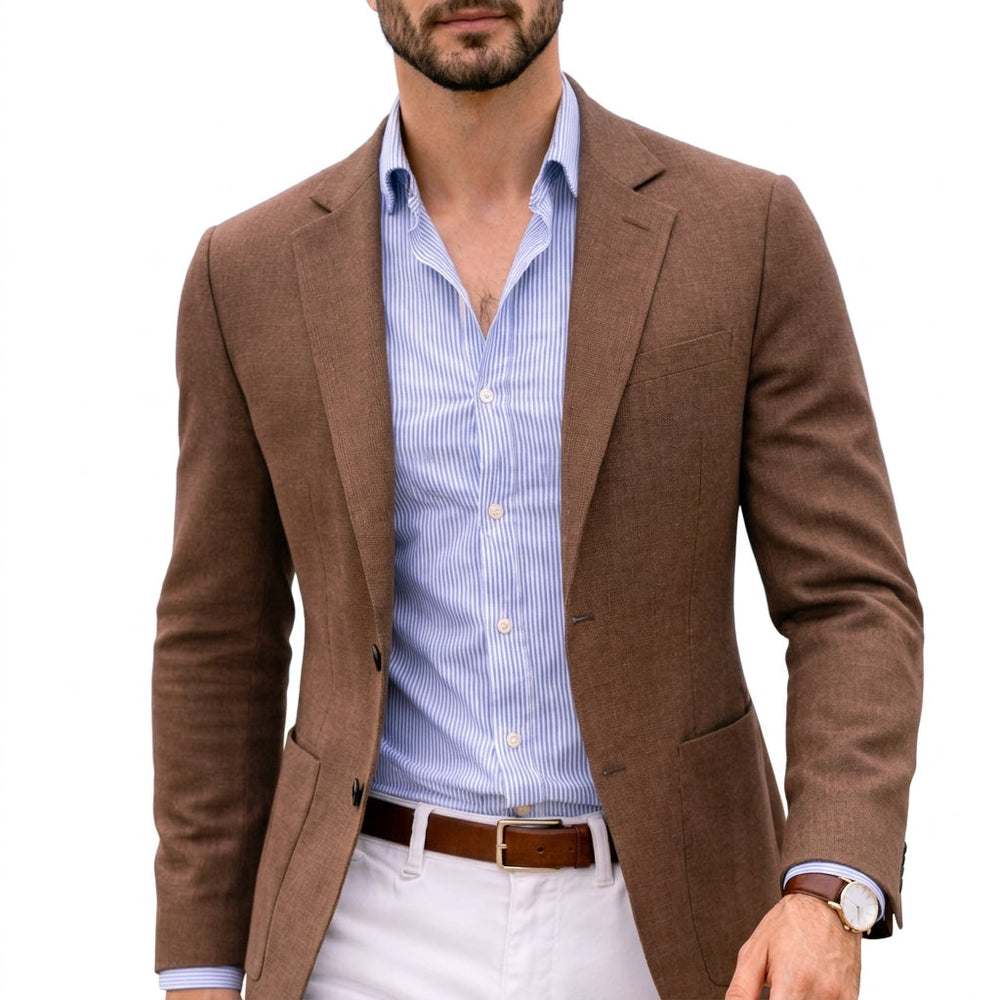 Men's Formal Knit Blazer-5