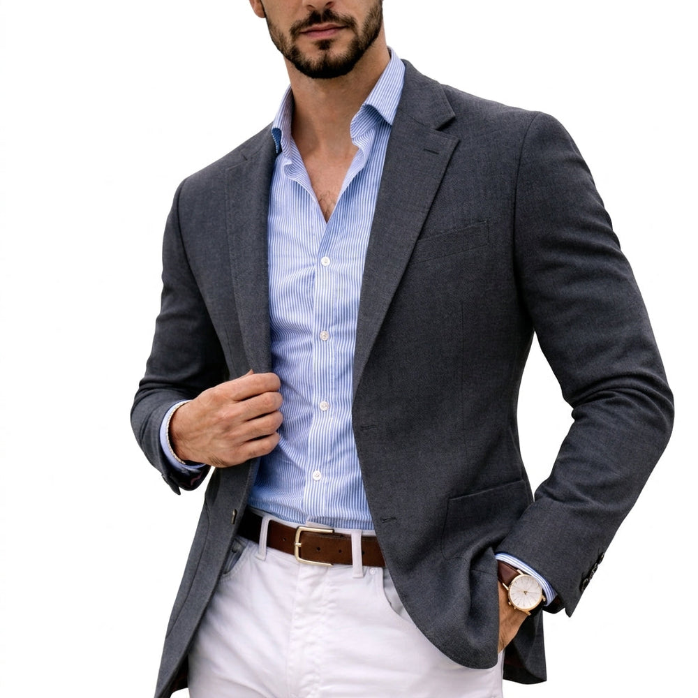 Men's Formal Knit Blazer-3