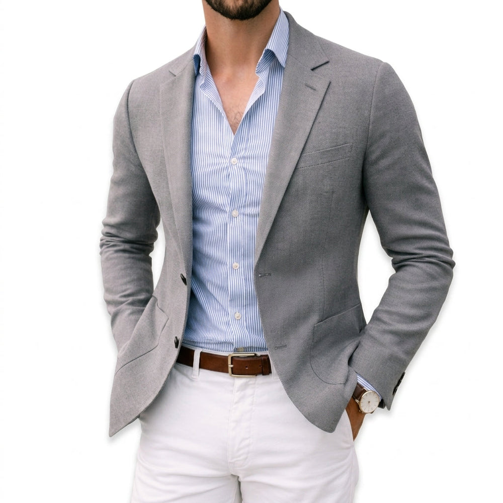 Men's Formal Knit Blazer-2
