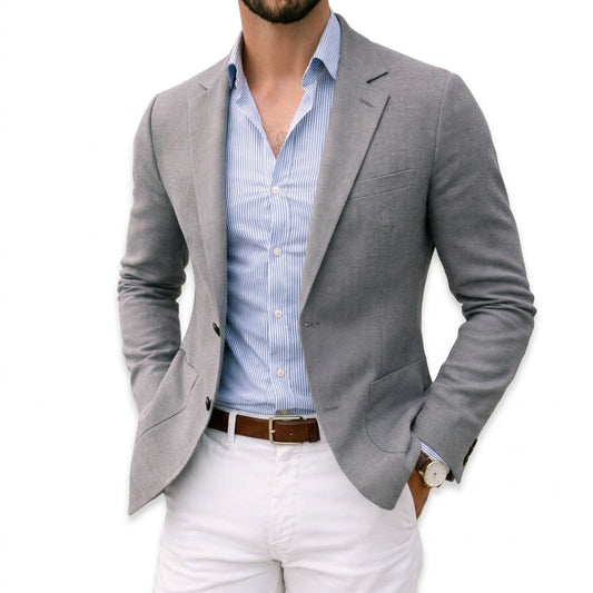 Men's Formal Knit Blazer-2