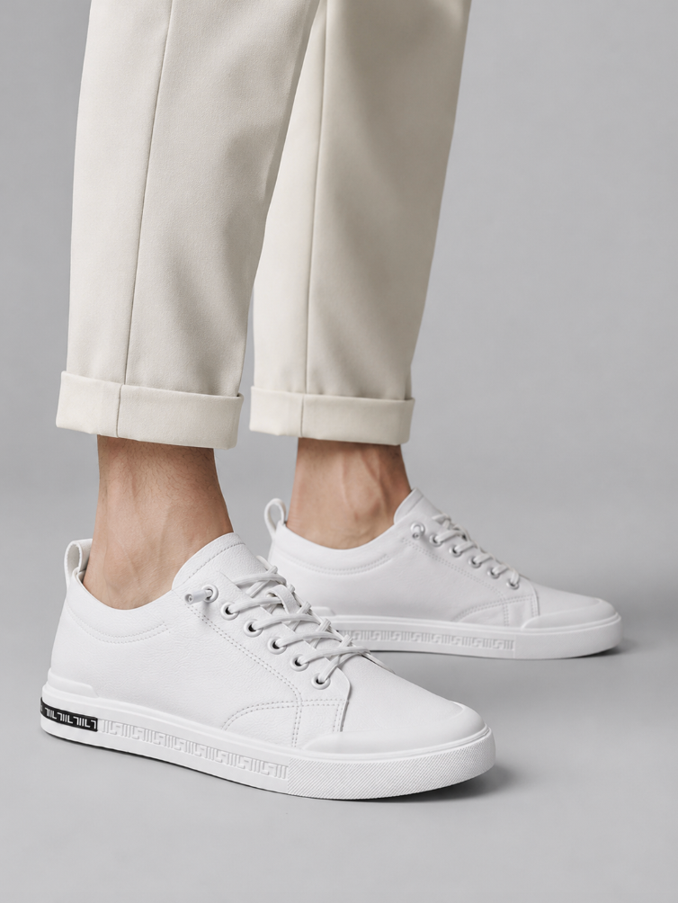 Men's Lace-Up  Low Top Sneakers-1