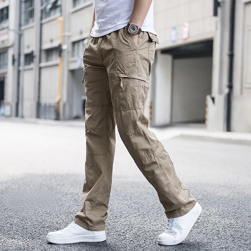 Men's Multi-Pocket Cargo Pants-7