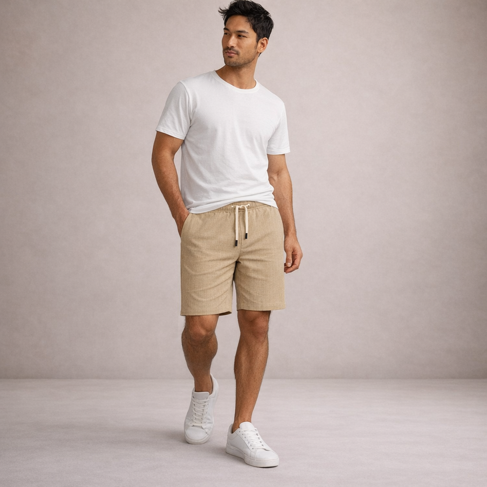 Men's Pinstriped Shorts-23