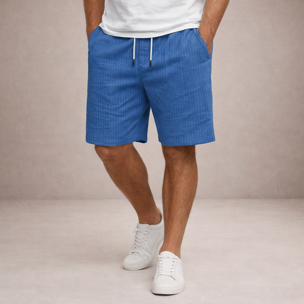 Men's Pinstriped Shorts-6