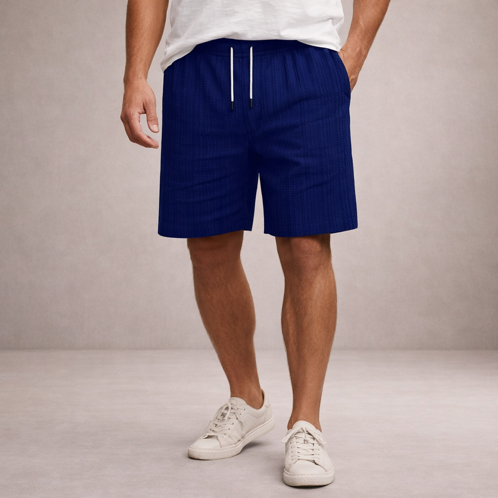 Men's Pinstriped Shorts-8