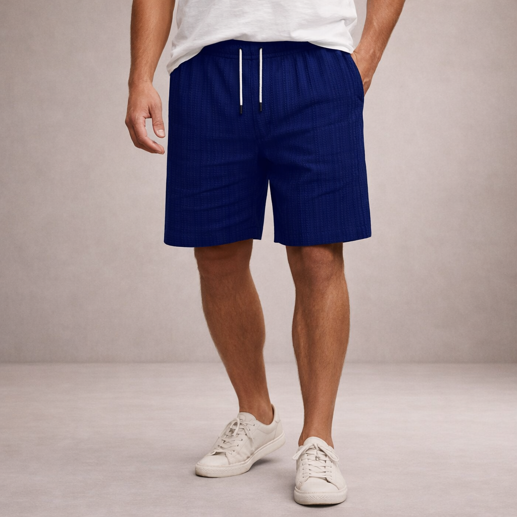 Men's Pinstriped Shorts-8