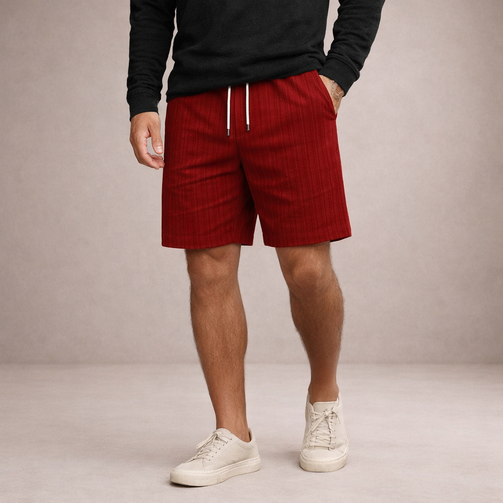 Men's Pinstriped Shorts-20