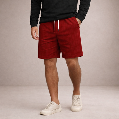 Men's Pinstriped Shorts-20