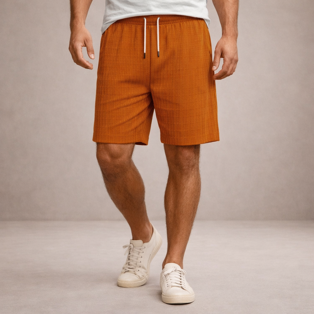 Men's Pinstriped Shorts-18