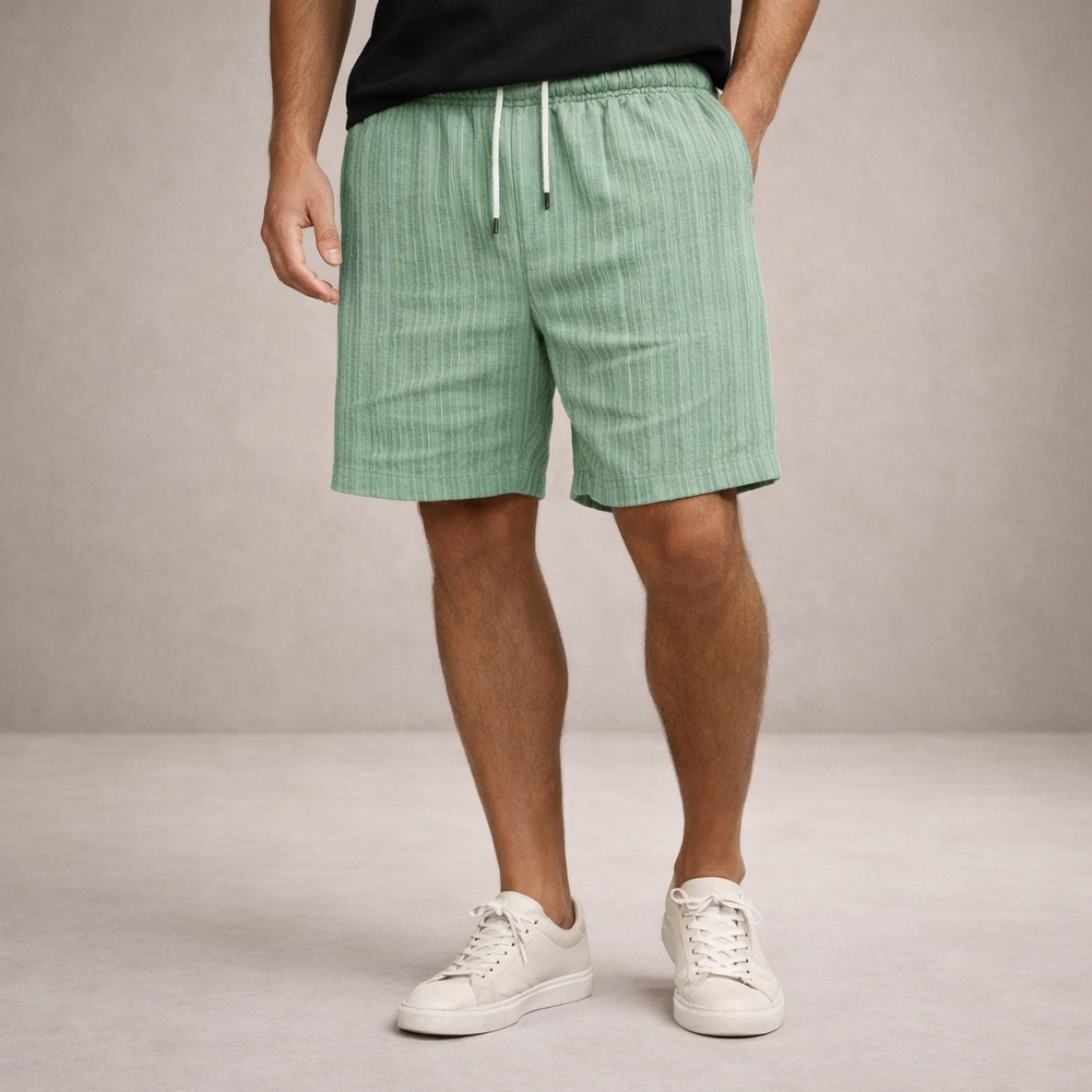 Men's Pinstriped Shorts-10