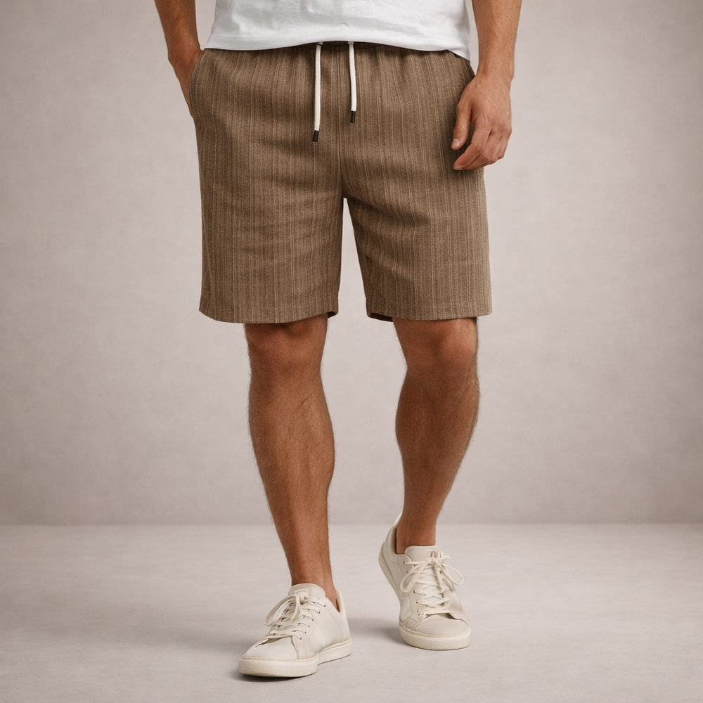 Men's Pinstriped Shorts-24