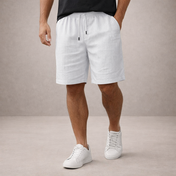 Men's Pinstriped Shorts-1