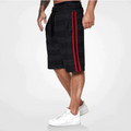 Men's Plaid Shorts with Side Stripe-6
