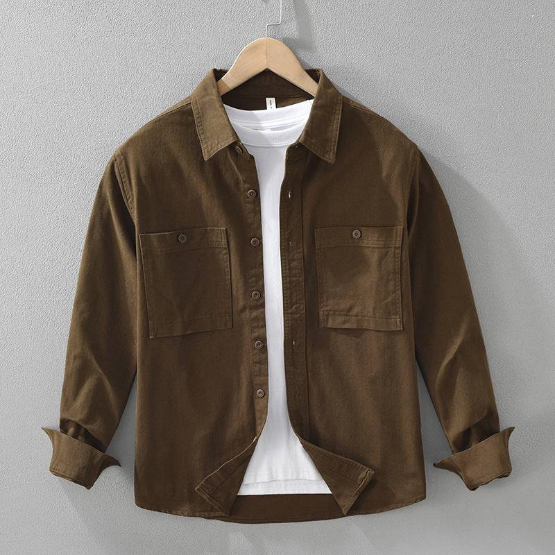 Men's Relaxed Fit Overshirt-7