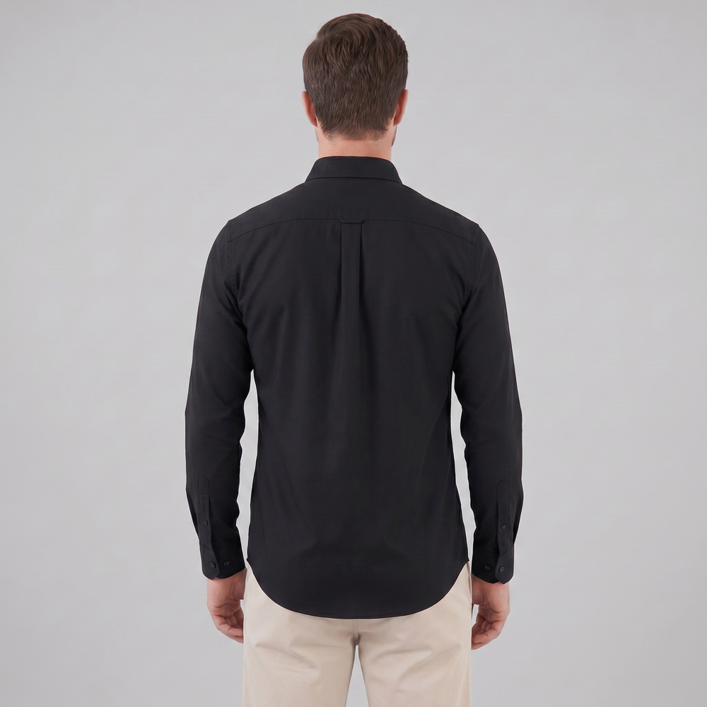 Men's Slim Fit Long Sleeve Shirt-9