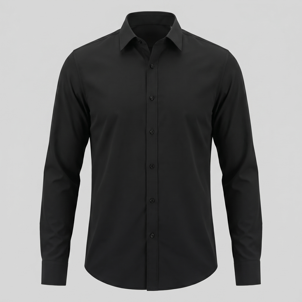 Men's Slim Fit Long Sleeve Shirt-6
