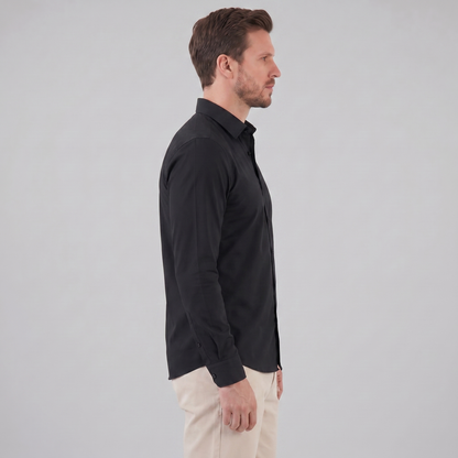 Men's Slim Fit Long Sleeve Shirt-8