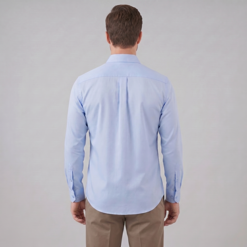 Men's Slim Fit Long Sleeve Shirt-19