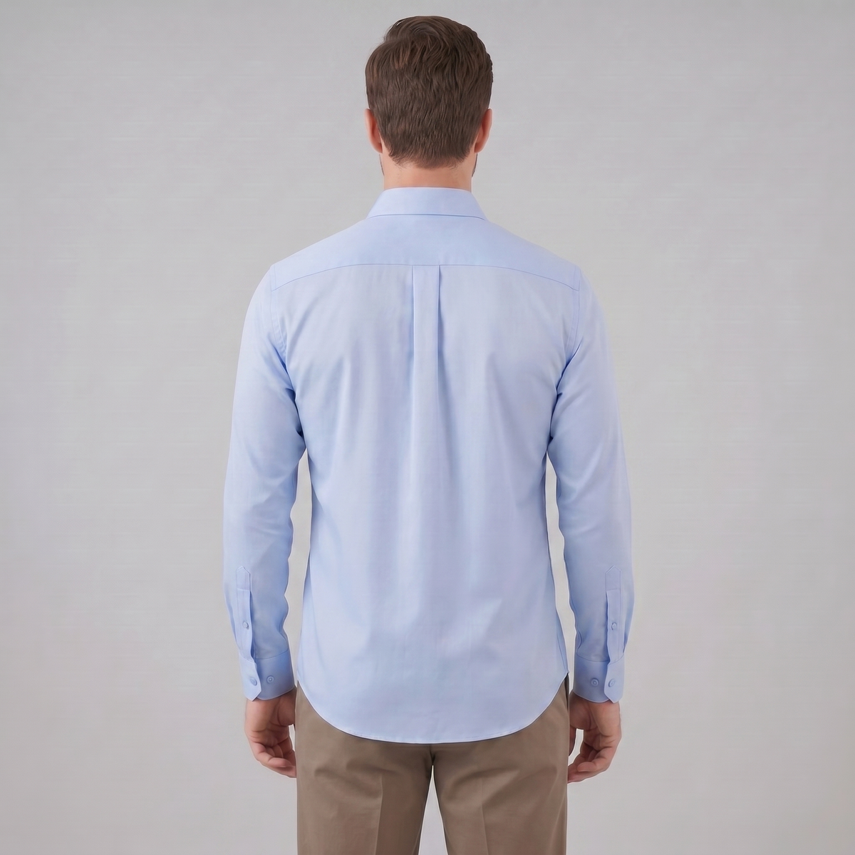 Men's Slim Fit Long Sleeve Shirt-19