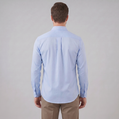 Men's Slim Fit Long Sleeve Shirt-19