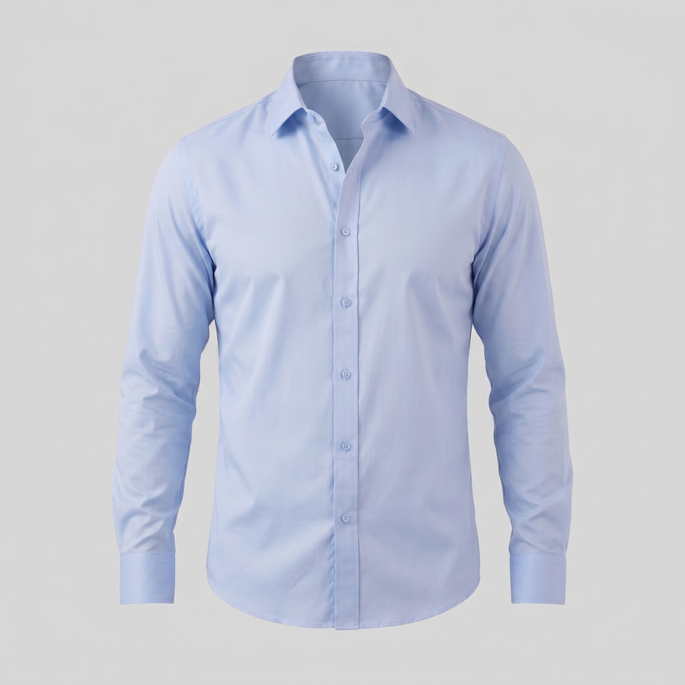 Men's Slim Fit Long Sleeve Shirt-16