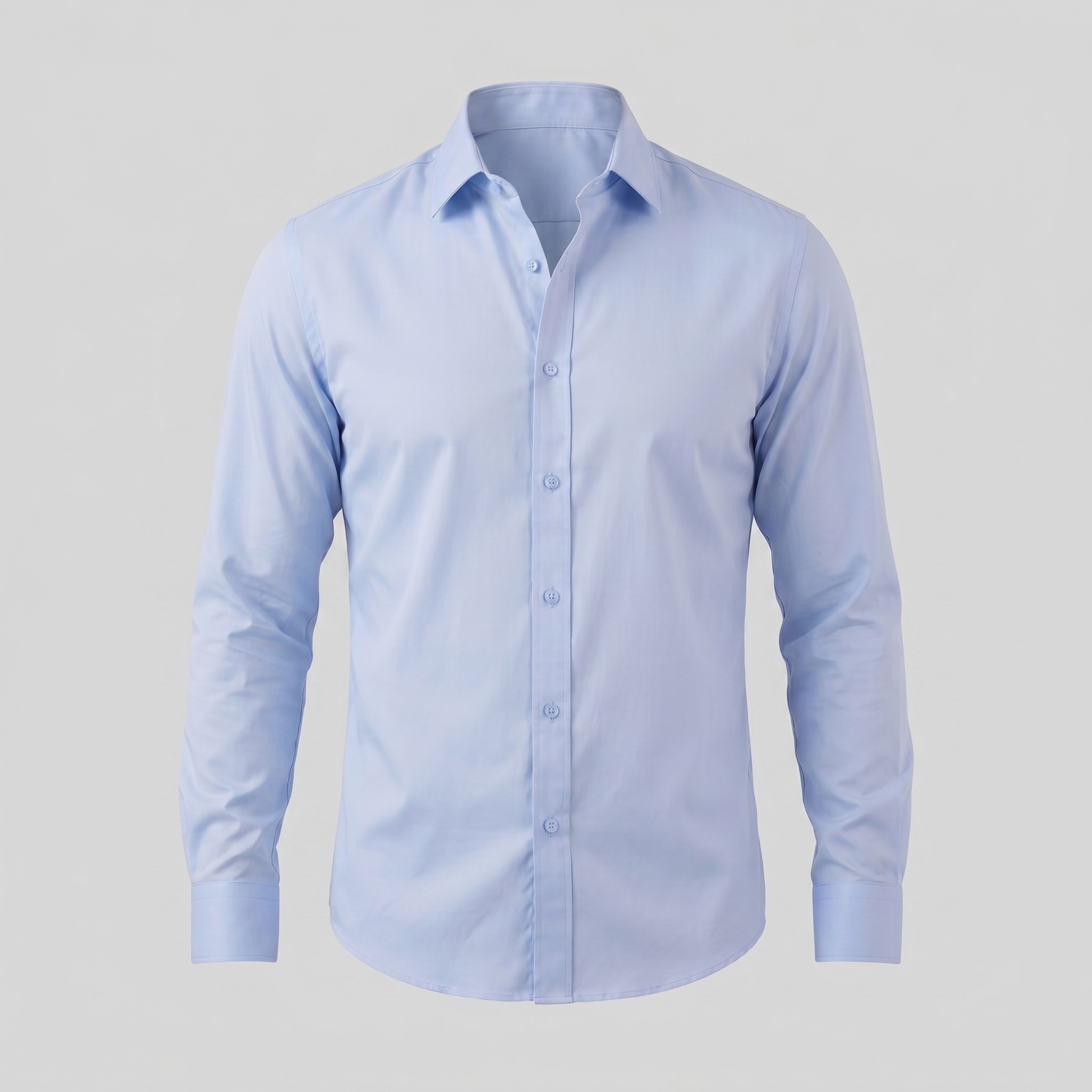 Men's Slim Fit Long Sleeve Shirt-16