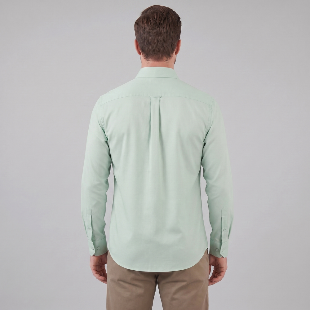 Men's Slim Fit Long Sleeve Shirt-29