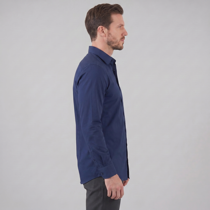 Men's Slim Fit Long Sleeve Shirt-13
