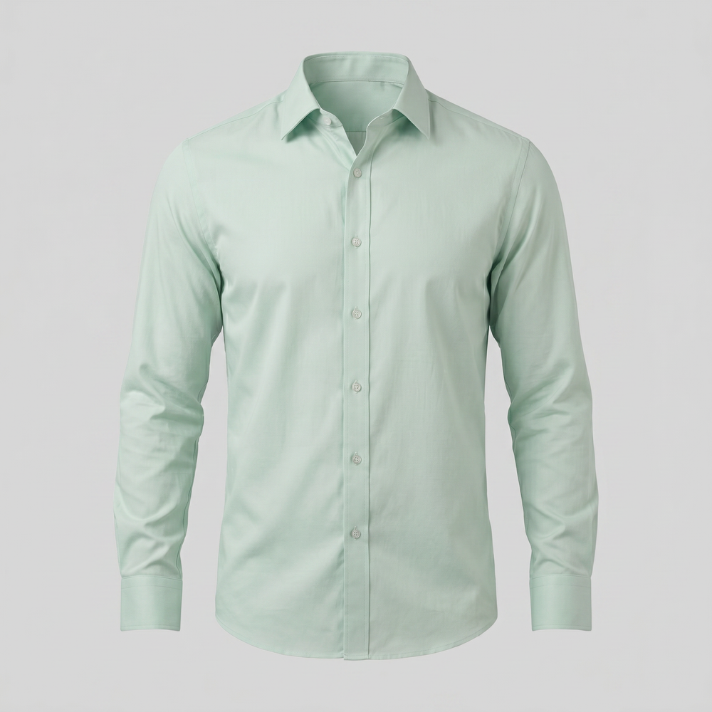 Men's Slim Fit Long Sleeve Shirt-26