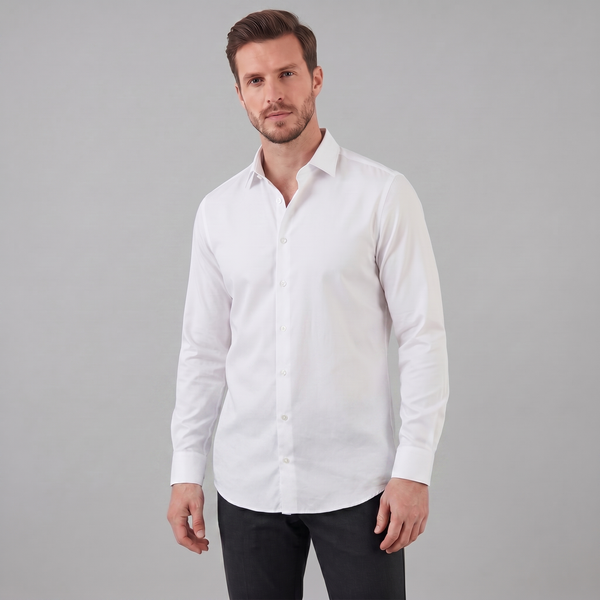 Men's Slim Fit Long Sleeve Shirt-1